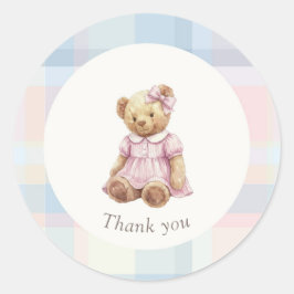 Adesivo Gêmeos Beary Primeiro Aniversário Menina