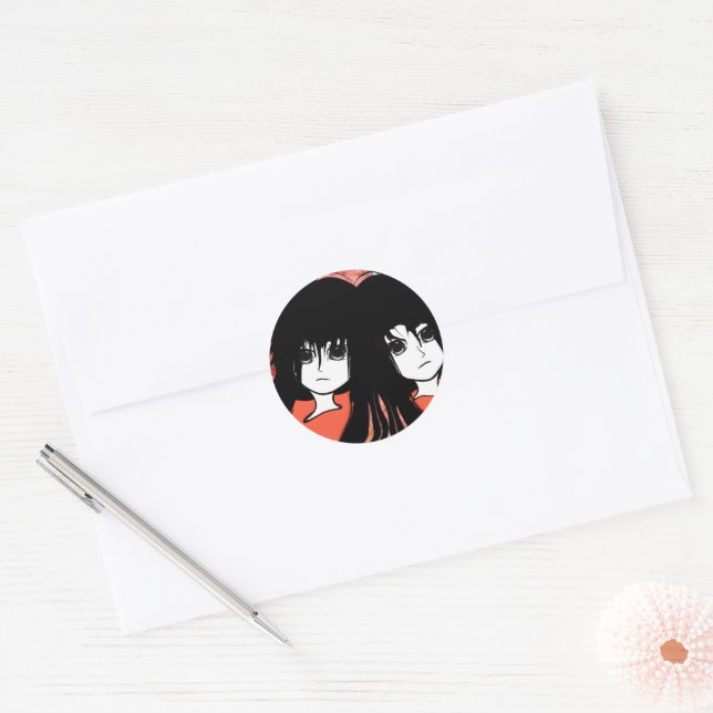 Adesivo Gêmeos de Anime (Envelope)