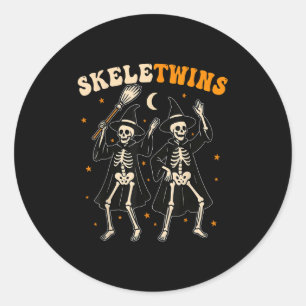 Adesivo Gêmeos Halloween Correspondente Skeletwins Dança D