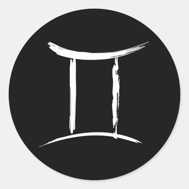 Adesivo GÊMEOS Signo do Zodíaco da Astrologia (Frente)
