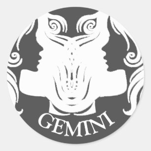 Adesivo Gemini gêmeos Sinal de Horoscópio Zodiac