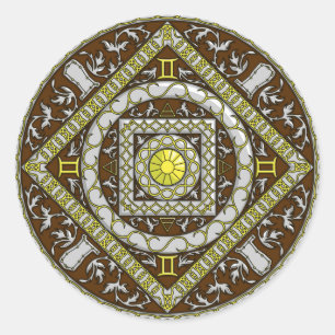 Adesivo Gemini Mandala Sticker