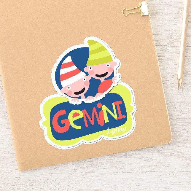 Adesivo Gemini, o Contorno dos Gêmeos (Notebook)