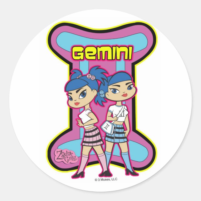 Adesivo Gemini Stickers (Frente)