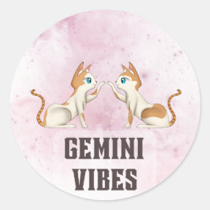 Adesivo Gemini Zodiac Decal para Amantes de Astrologia