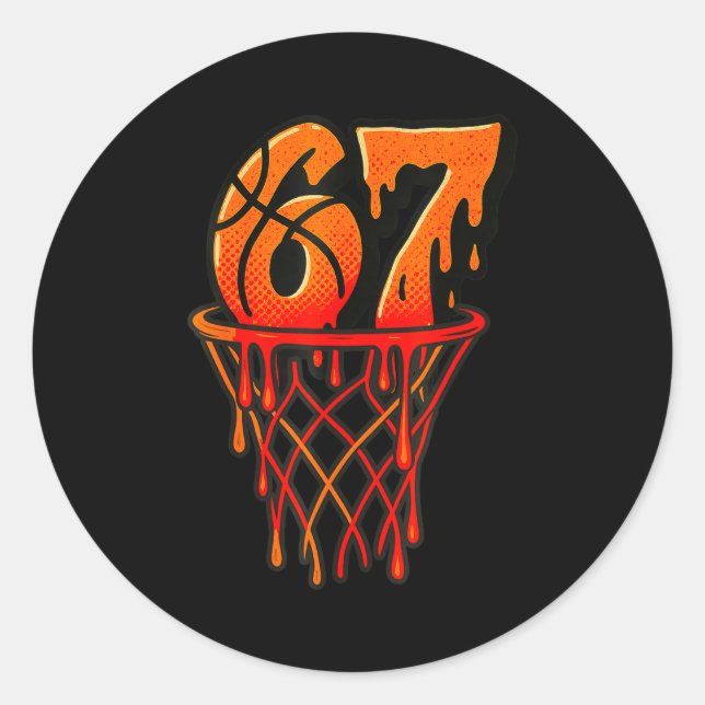 Adesivo Gen Alpha Slang Kids 67 Basketball Ice Cream Drip  (Frente)