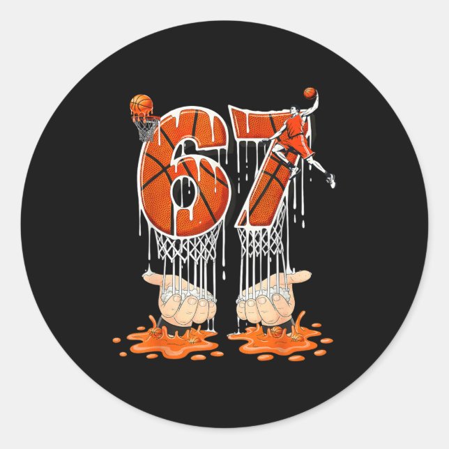 Adesivo Gen Alpha Slang Kids 67 Basketball Ice Cream Drip  (Frente)