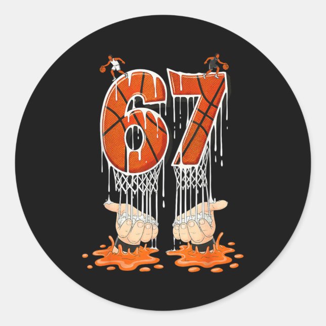 Adesivo Gen Alpha Slang Kids 67 Basketball Ice Cream Drip  (Frente)