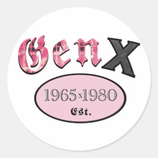 Adesivo Gen X 1965-1980