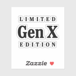 Adesivo Gen X Edition Limitado