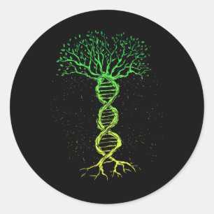 Adesivo Genalogia de Vida da Árvore Dna Bióloga Genética C