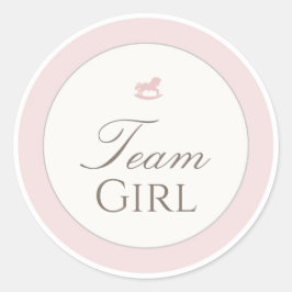 Adesivo Gender Reveal Voting Team Girl Teddy Bear Sticker