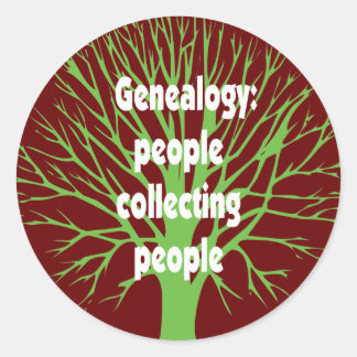 Adesivo Genealogia: Pessoas Coletando Pessoas