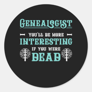 Adesivo Genealogista Árvore Genealogia Historiadora da Fam