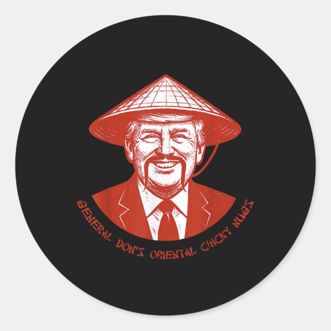 Adesivo General Dons Engraçado Oriental Chicky Nugs Dizend (Frente)