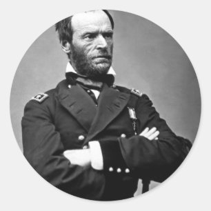 Adesivo General William Tecumseh Sherman, 1865.