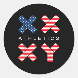 Adesivo Gênero Engraçado Genética Bandeira Americana Xx Xy