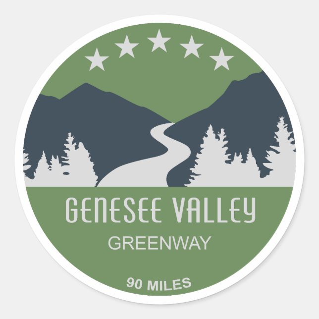 Adesivo Genesee Valley Greenway Nova York (Frente)