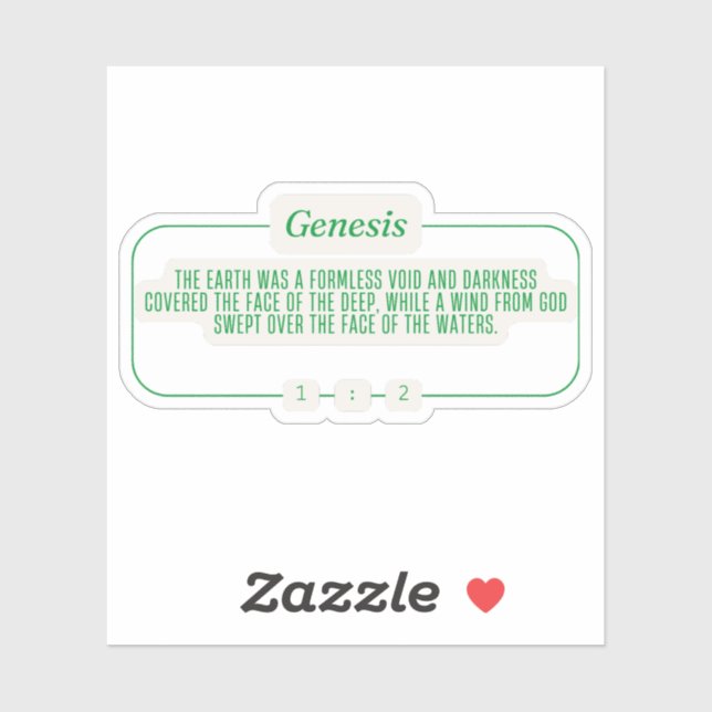 Adesivo Gênesis 1:2 (Folha)