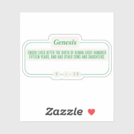 Adesivo Gênesis 5:10