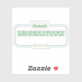 Adesivo Gênesis 6:2