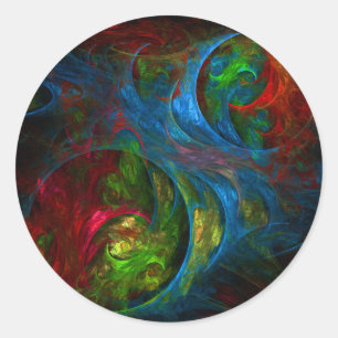 Adesivo Gênesis Abstrato-Art redondo