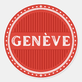 Adesivo Geneva City Pride Emblem – Swiss Identity