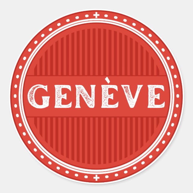 Adesivo Geneva City Pride Emblem – Swiss Identity (Frente)