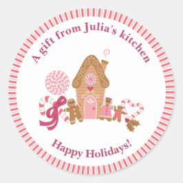 Adesivo Gengibre Rosa-Gelado Candy Coca-Canina Cozinha