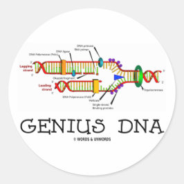 Adesivo Genius DNA (DNA Replication Humor)