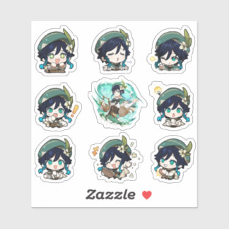 Adesivo Genshin Impact Venti Stickers