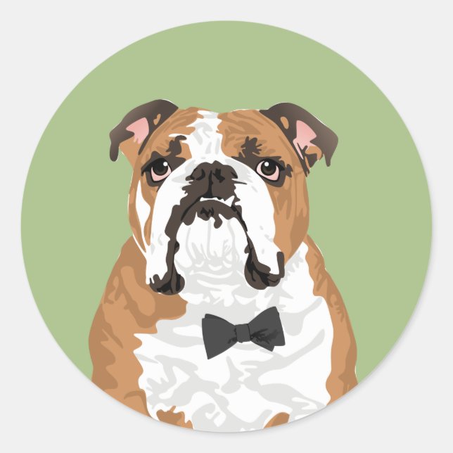 Adesivo Gentleman English Bulldog Sticker for Dog Lovers (Frente)