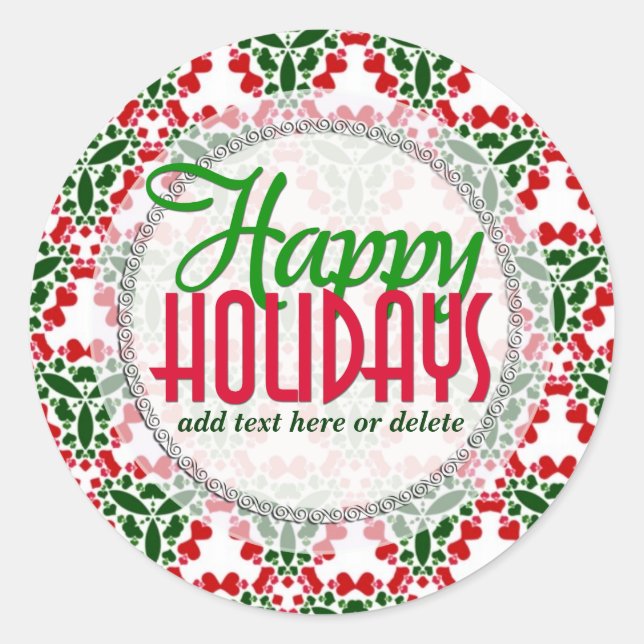 Adesivo Geo Country Love Christmas Gift label Sticker (Frente)