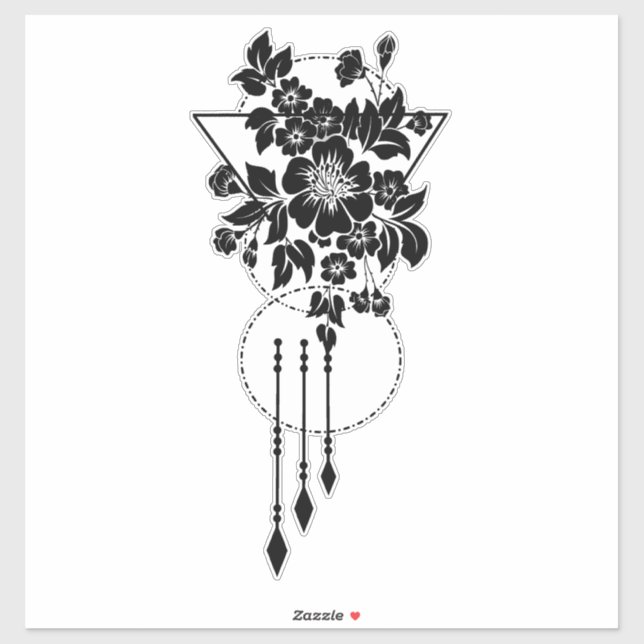 Adesivo Geo Flower (Folha)