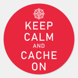 Adesivo Geocaching Mantenha Calma E Cache No Funny FTF Swa