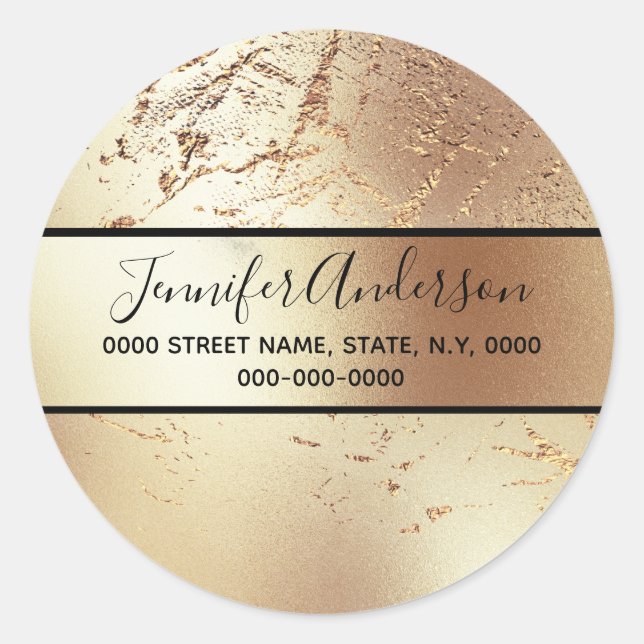 Adesivo Geode textura de mármore metálico com aspecto de s (Frente)