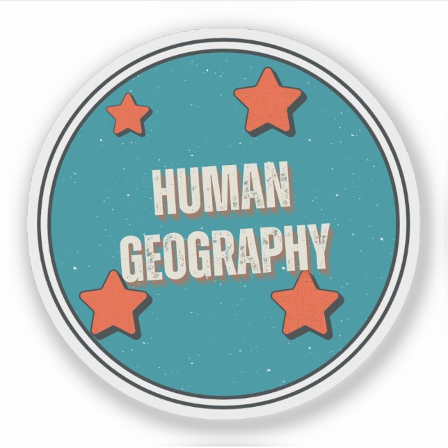 Adesivo Geografia Humana (Frente)