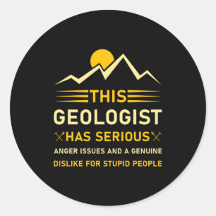 Adesivo Geologia Ciência da Terra Camisa engraçada de geól