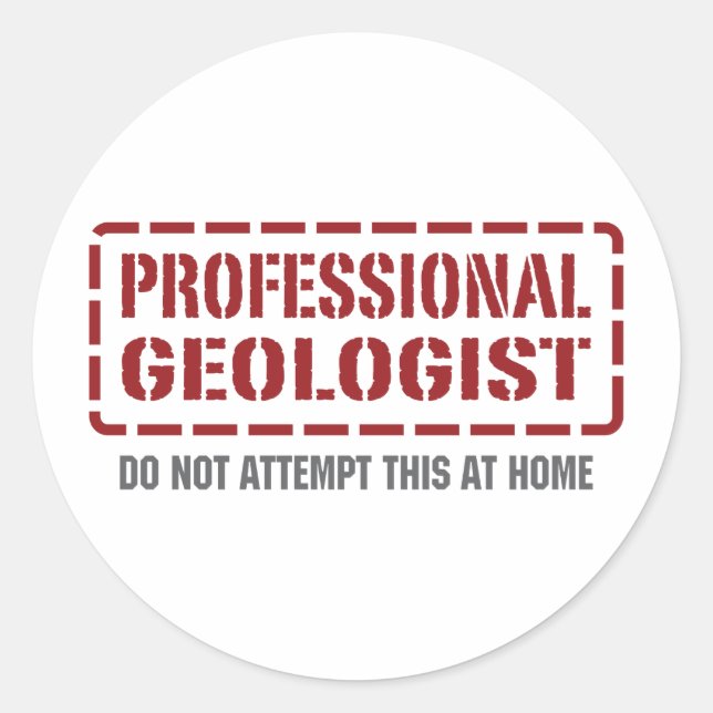 Adesivo Geólogo Profissional (Frente)