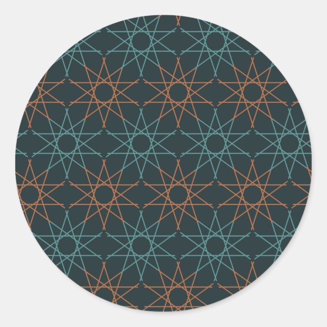 Adesivo Geometria Copper Teal (Frente)
