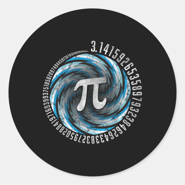 Adesivo Geometria de Ilusões Ópticas Pi Matemática Stem 3. (Frente)