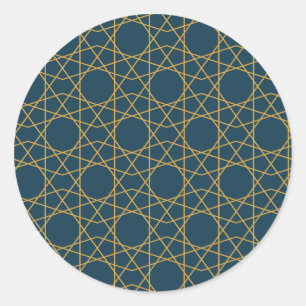 Adesivo Geometria Dourada de Samarcanda