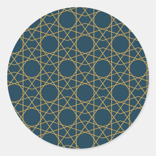 Adesivo Geometria Dourada de Samarcanda (Frente)