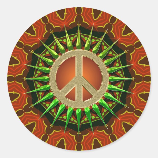 Adesivo Geometria Floral do Peace Batik (Frente)