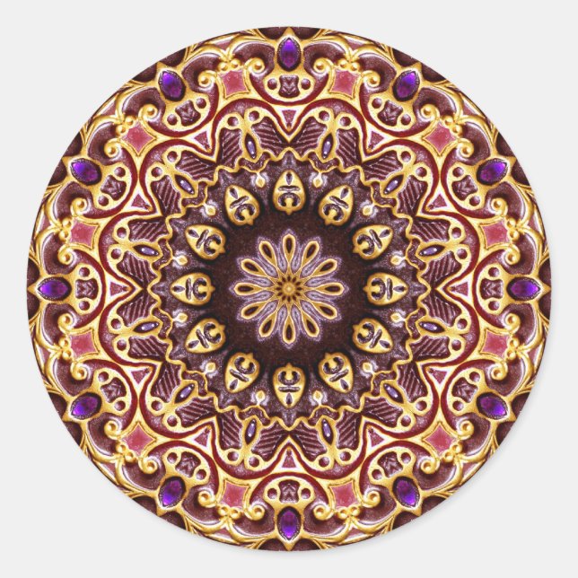 Adesivo Geometria Jewel Mandala Sticker (Frente)
