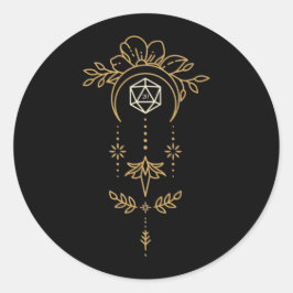 Adesivo Geometria Sagrada D20 Dice Tabletop RPG