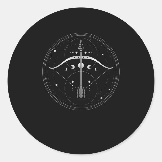 Adesivo Geometria Sagrada De Arco E Seta (Frente)