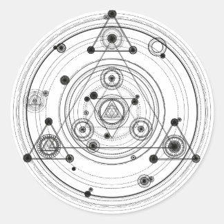 Adesivo Geometria sagrada e design de alquimia geométrica