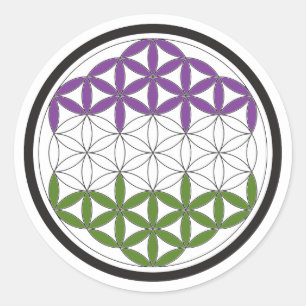 Adesivo geometria sagrado do genderQueer