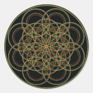 Adesivo Geometria sagrado - mão tirada